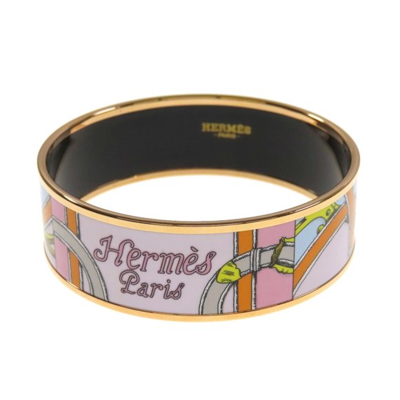 HERMES Enamel GM Bangle Bracelet in Emaille Style - Picture 6 of 6